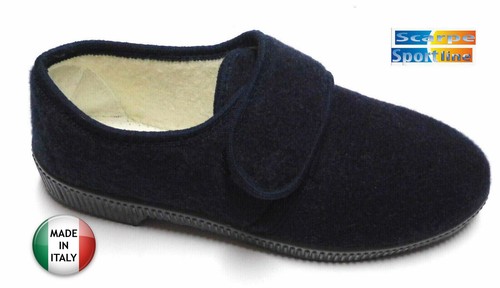 Pantofole ciabatte uomo blu - pantofole, a